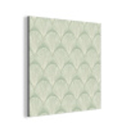 Waaiers - Patroon - Groen aluminium wit klein 46 -3d