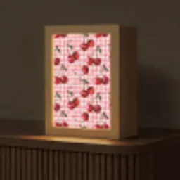 Kersen - Blokken - Rood Light Box met kabel (Tafellamp) klein 925 -z3d_website