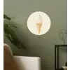 Softijs - Hoorntje - Wit Wandcirkel behangsticker klein -sfeer2