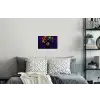 Vrouw - Paars - Druiven Muursticker klein -slaapkamer