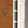 Olijfgroen - Modern Naambord Rond klein -sfeer3-rond-XS
