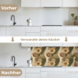 Abstract - Modern - Groen keuken achterwand 2 middel 871 -voor-na_DE