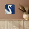 Zwaan - Wit - Snavel - Illustratie plexiglas 5mm klein -sfeer5