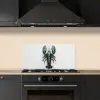 Kreeft - Glossier - Groen - Wit keuken achterwand spatscherm klein -sfeer1