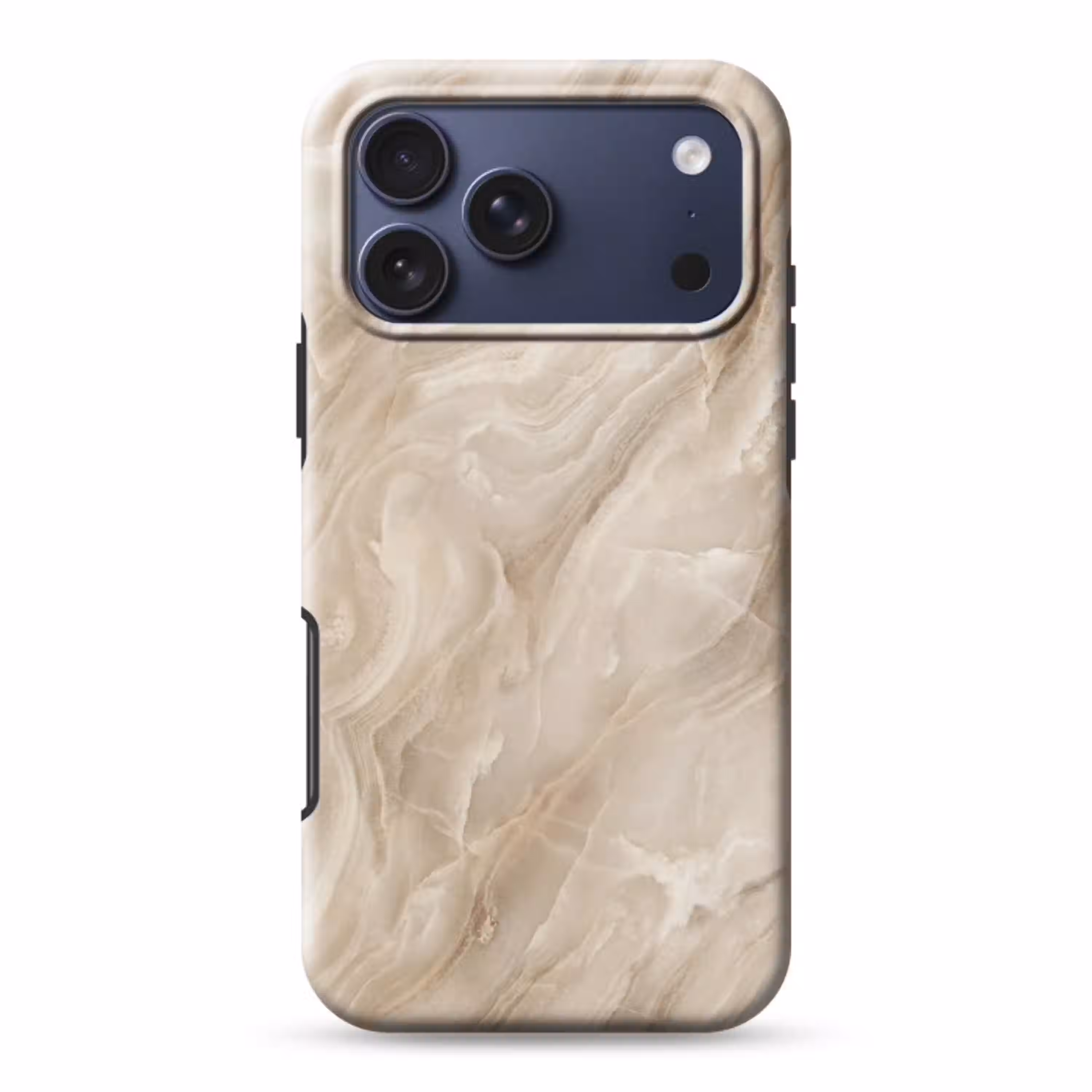 Steen - Golvend - Abstract - Beige Toughcase MagSafe Apple iPhone 17 Pro Max klein -3d