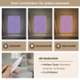 Manen - Sterren - Paars Light Box met kabel (Tafellamp) klein 925 -USP_lichtkleurDE