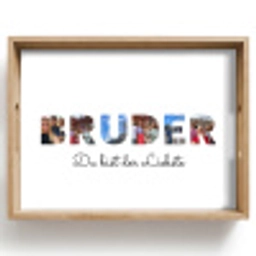 Bruder - Buchstaben-Collage Dienblad Rechthoek middel -z3d_shopping