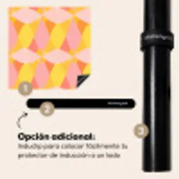 Kleurrijk - Ruitpatroon - Bladvormen Inductie beschermer vinyl 3mm middel 274 -zzzzzzz-induclip_ES