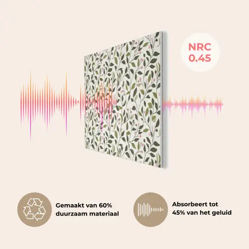 Bladeren - Bessen - Roze PET vilt klein 837 -USP_NL