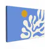 Minimalistisch - Organisch patroon - Blauw canvas 2cm klein -z3d