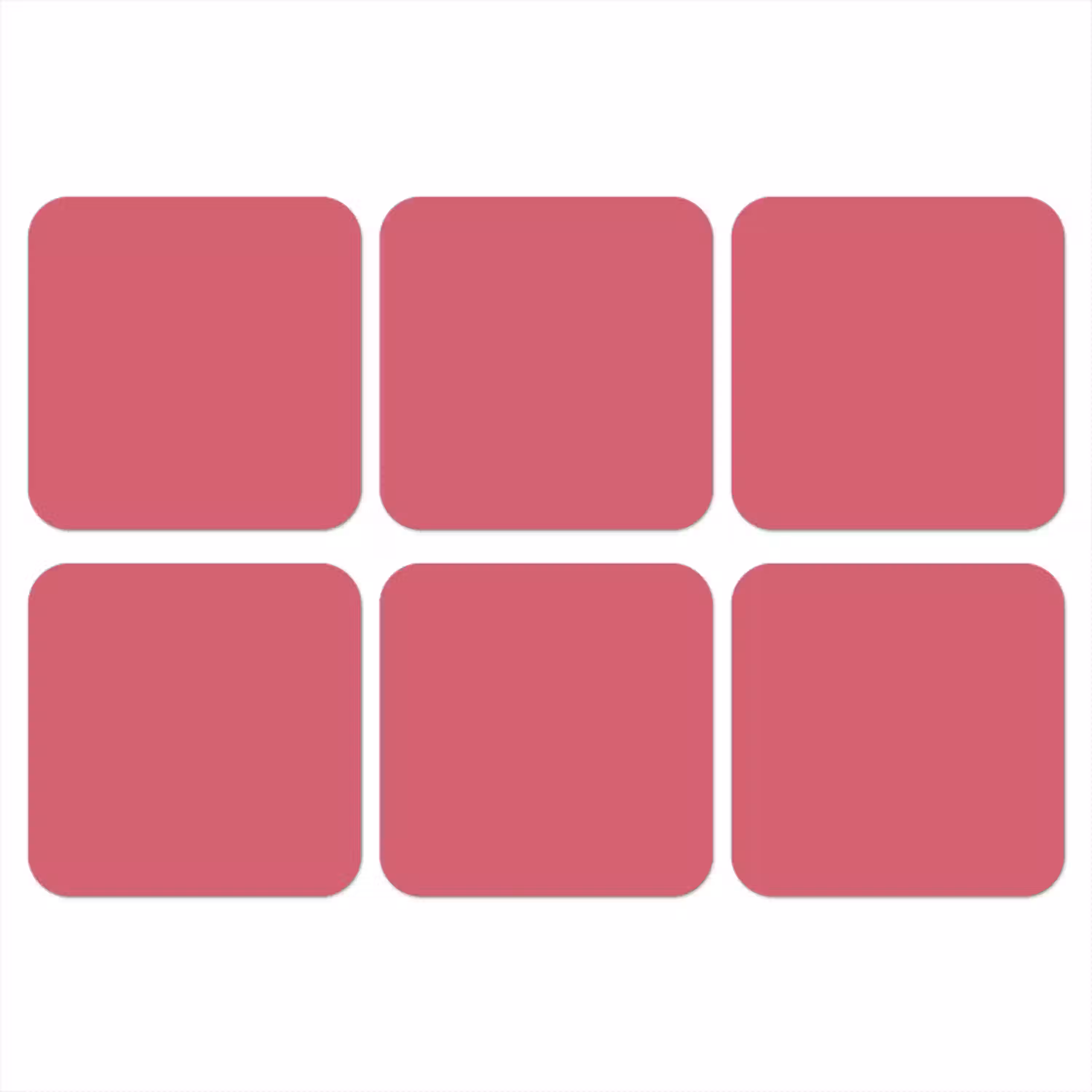 Crimson - Rose - Roze onderzetter kurk middel 366 -3d