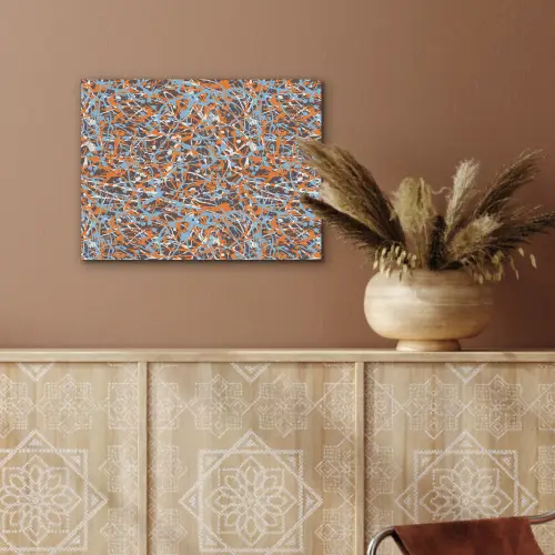 Blauw - Waterverf - Chaos PET vilt klein 837 -sfeer4