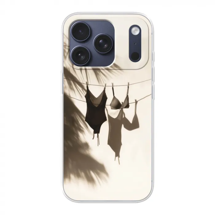 Badkleding - Palmbomen - Schaduw - Tropisch Telefoonhoesje iPhone 17 Pro klein -3d