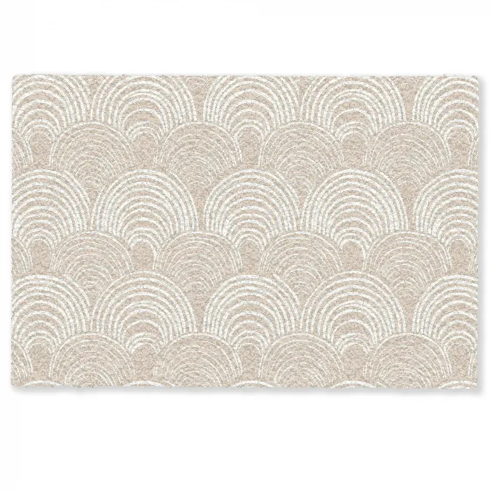 Golven - Structuur - Beige Deurmat klein 898 -zkaufland3d