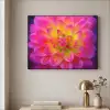 Roze - Dahlia - Kleurrijk Textielframe zwart klein -sfeer2