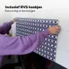 Schelp - Nautisch - Blauw - Wit Inductie beschemer met haakjes klein 777 -ky-ophangen-nl