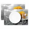 Boom - Geel - Natuur - Zwart wit Placemat vinyl groot -zzsfeer2_Kitchenyeah-website