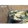 Woestijncamouflage - Zandkleurig - Groen - Patroon Placemat vinyl groot 368 -closeup