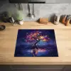 Kosmisch - lichtboom - Kerst - Kleurrijk Inductie beschermer vinyl 3mm middel -sfeer5