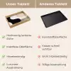 Abstract - Japandi - Beige - Modern Dienblad Rechthoek middel -USP_VergelijkingDE