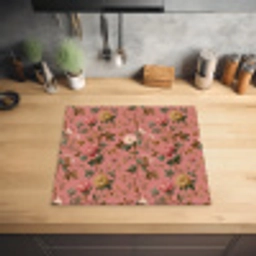 Klassiek - Botanisch - Roze Inductie beschermer vinyl 3mm middel 274 -sfeer5