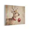 Kerst - Hert - Gewei - Kerstbal - Rendier PET vilt klein -3d