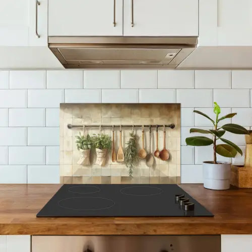 Hout - Keukengerei - Stilleven - Tegels keuken achterwand spatscherm klein -sfeer2