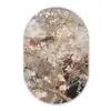 Amandelbloesem - Kunst - Van Gogh - Beige - Abstract Wandcirkel Ovaal Forex klein -3d