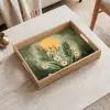 Bloemen - Bladeren - Zon - Groen Dienblad Rechthoek middel -sfeer1