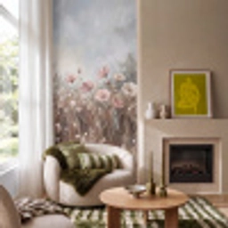 Bloemen - Botanisch - Schilderij - Pastel - Rustiek Behang Vlies klein -sfeer2