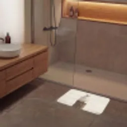Sneeuwuil - Paal - Winter - Portret - Majestueus Badmat klein -sfeer2