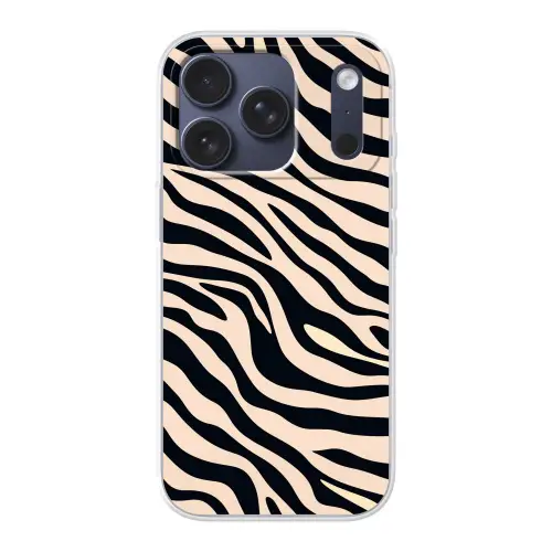 Zebraprint - Dynamisch - Roze Telefoonhoesje iPhone 17 Pro klein -3d