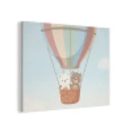 Luchtballon - Beren - Pastel PET vilt klein -3d