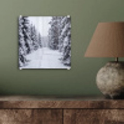 Bos - Winter - Sneeuw - Pad - Natuur plexiglas 5mm klein -sfeer3