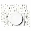 Kerstboom - Sterren - Wit - Kerst - Feest Placemat vinyl groot -zzsfeer2_Kitchenyeah-website