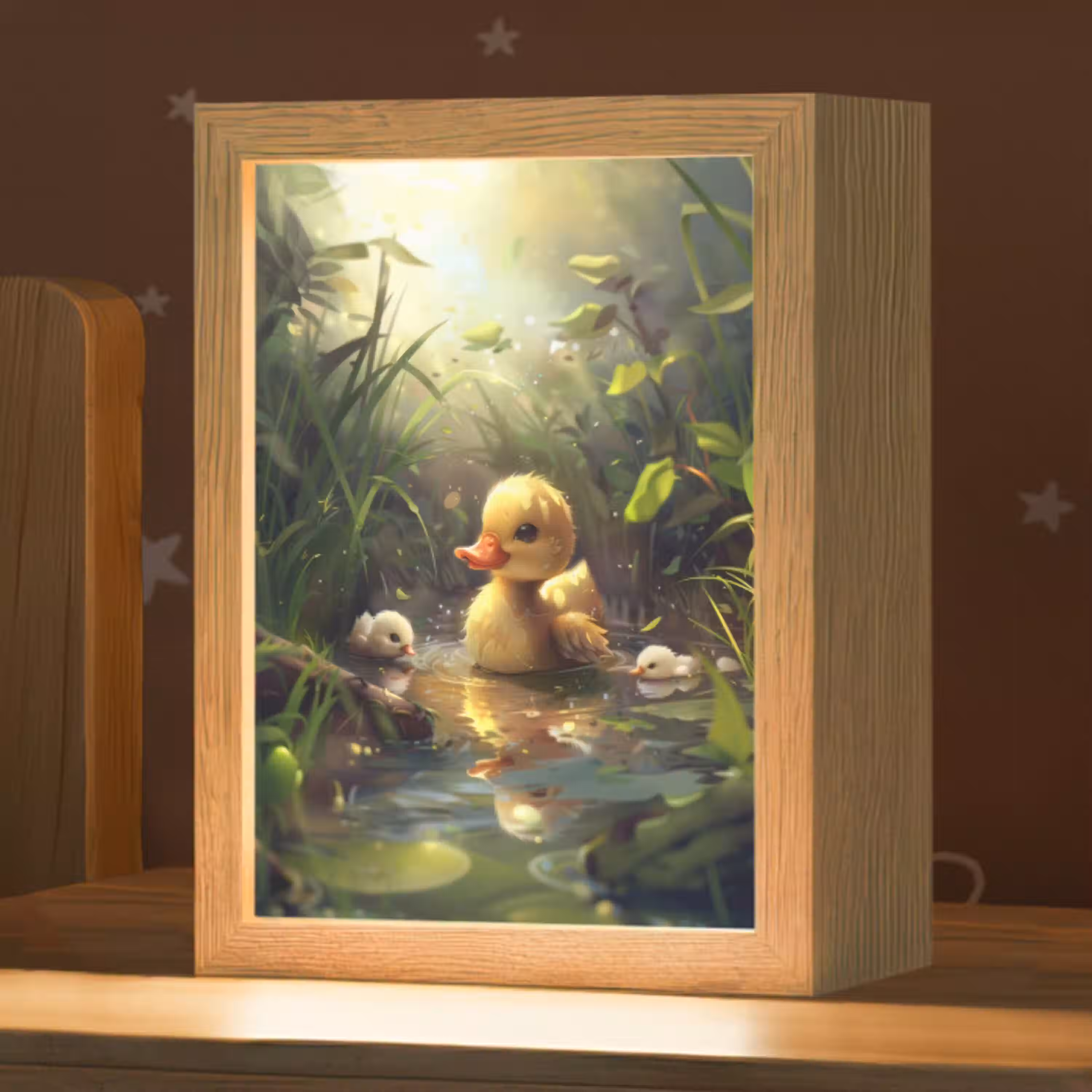 Eendjes - Dieren - Natuur Light Box met kabel klein -zzz_3d_website
