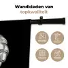 Croissant - Metaal - Zilver Wandkleed katoen klein -sfeer2