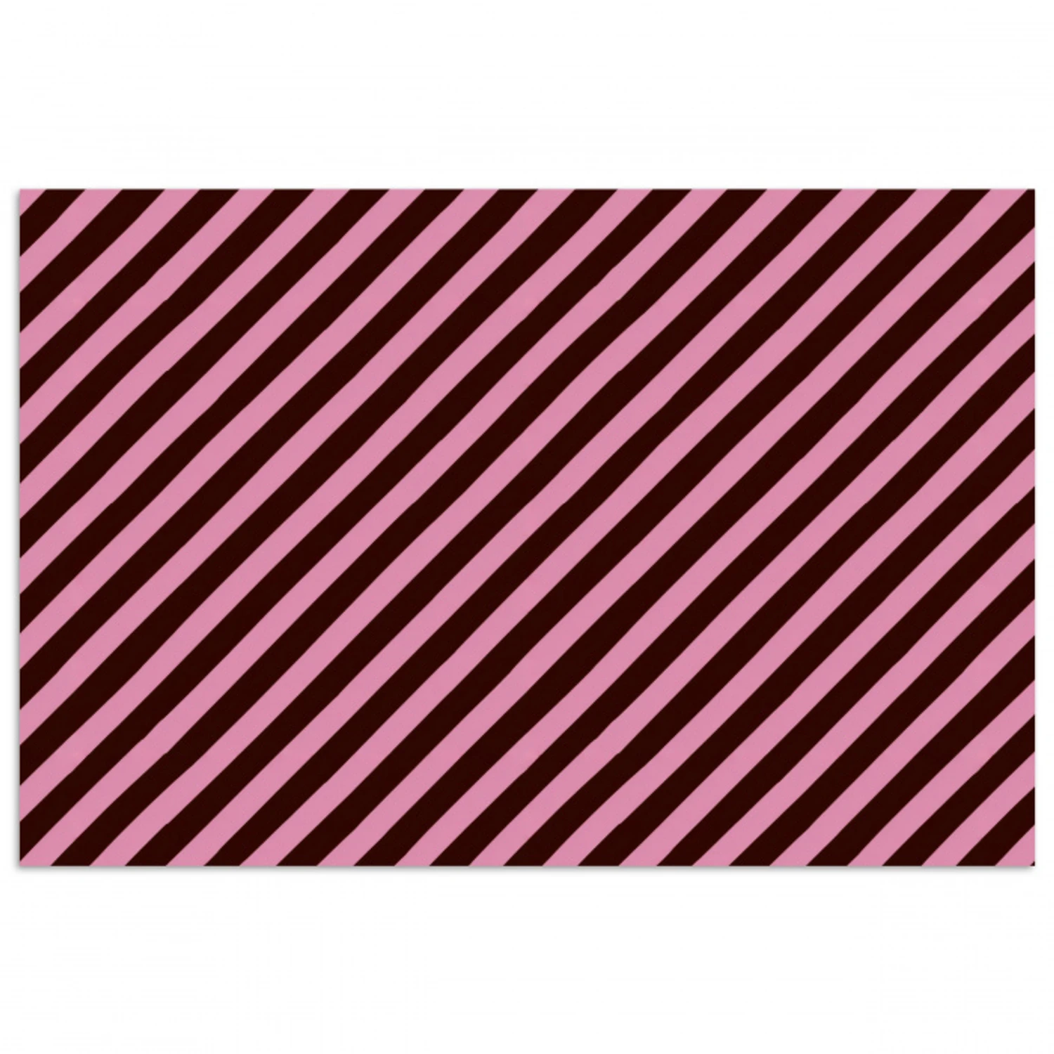 Strepen - Roze - Bruin poster papier klein 62 -3d
