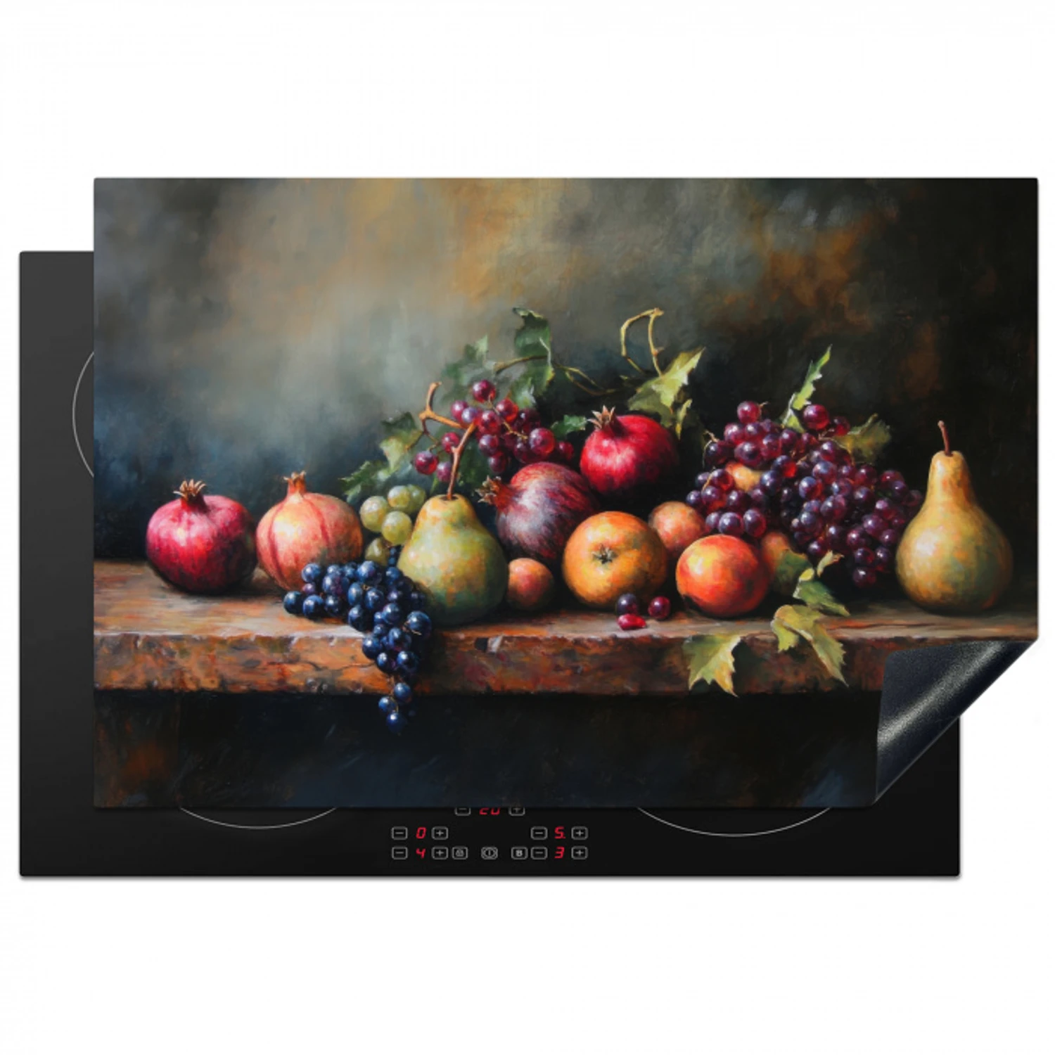 Rustiek - Stilleven - Fruit Inductie beschermer vinyl 3mm klein -3d