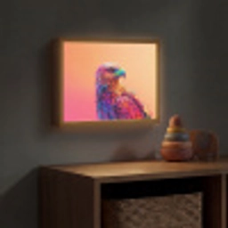 Arend - Vogel - Kleurrijk - Dier Light Box met batterij (Wandlamp kind) middel -sfeer5_kind