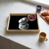 Eten - Macarons - Delfts blauw - Koekjes Dienblad Rechthoek middel -sfeer2