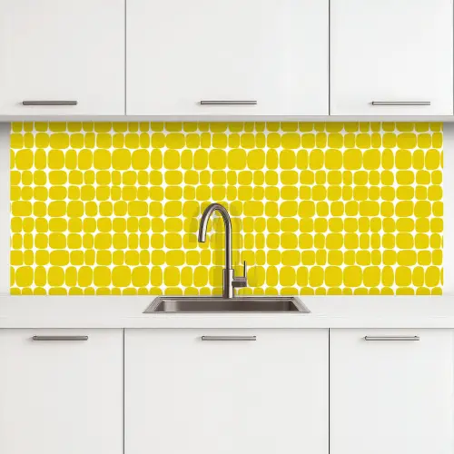 Stippen - Modern - Geel keuken achterwand 2 middel 871 -3d