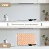 Patroon - Retro - Kleur keuken achterwand spatscherm klein 900 -voor_na_NL