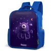 Kosmisch tentakelmonster Kinderrugzak - Blauw middel -schuin