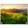Gras - Heuvels - Zon - Natuur - Landschap tuinposter los doek klein -3d