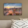 Duin - Zonsondergang - Strand - Planten - Zee canvas 2cm klein -sfeer3