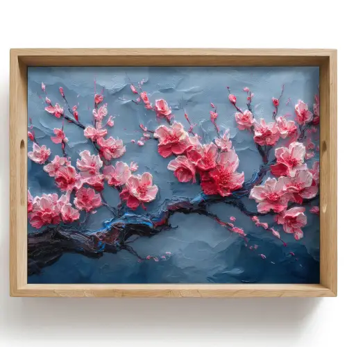 Bloesem - Bloem - Roze - Tak Dienblad Rechthoek middel -z3d_shopping