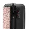 Luipaard patroon op poederroze NBS - Handbagage koffer - Volwassenen Unisex middel -slot