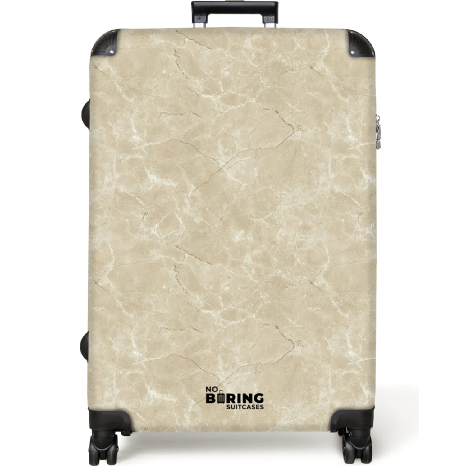Lichtbeige - Marmer - Diffusie adering NBS - Large koffer - Volwassenen Unisex groot -zzzzzzzzkaufland2