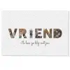 Vriend - Lettercollage Deurmat klein -zkaufland3d